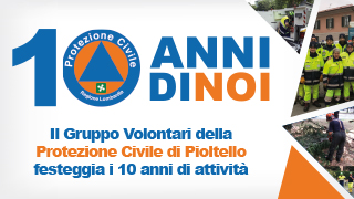 Protezione Civile, il 14 settembre festa per il decennale della fondazione