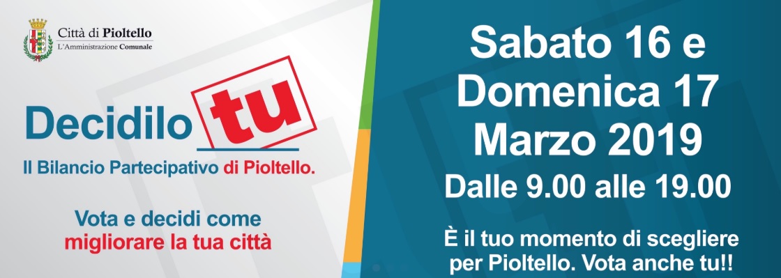 Decidilo Tu, abbinato un numero a ognuno dei progetti e resi noti i seggi dove si voterà il 16 e 17 marzo